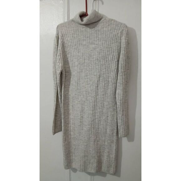 Gap womens large gray turtleneck tunic sweater dress super soft - Picture 5 of 7